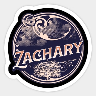 Zachary Name Tshirt Sticker